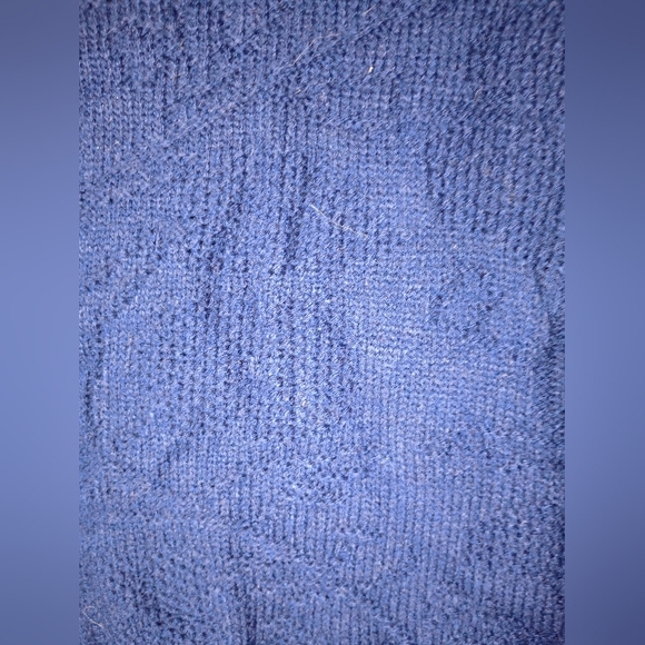 Navy Blue Cardigan Sweater - Picture 5 of 5